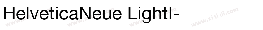 HelveticaNeue LightI字体转换